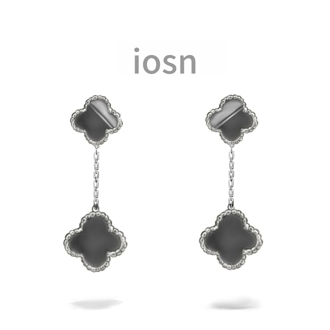 iosn 合金仿珍珠耳饰 旗舰店【两花流苏耳环】  精致轻奢 气质百搭