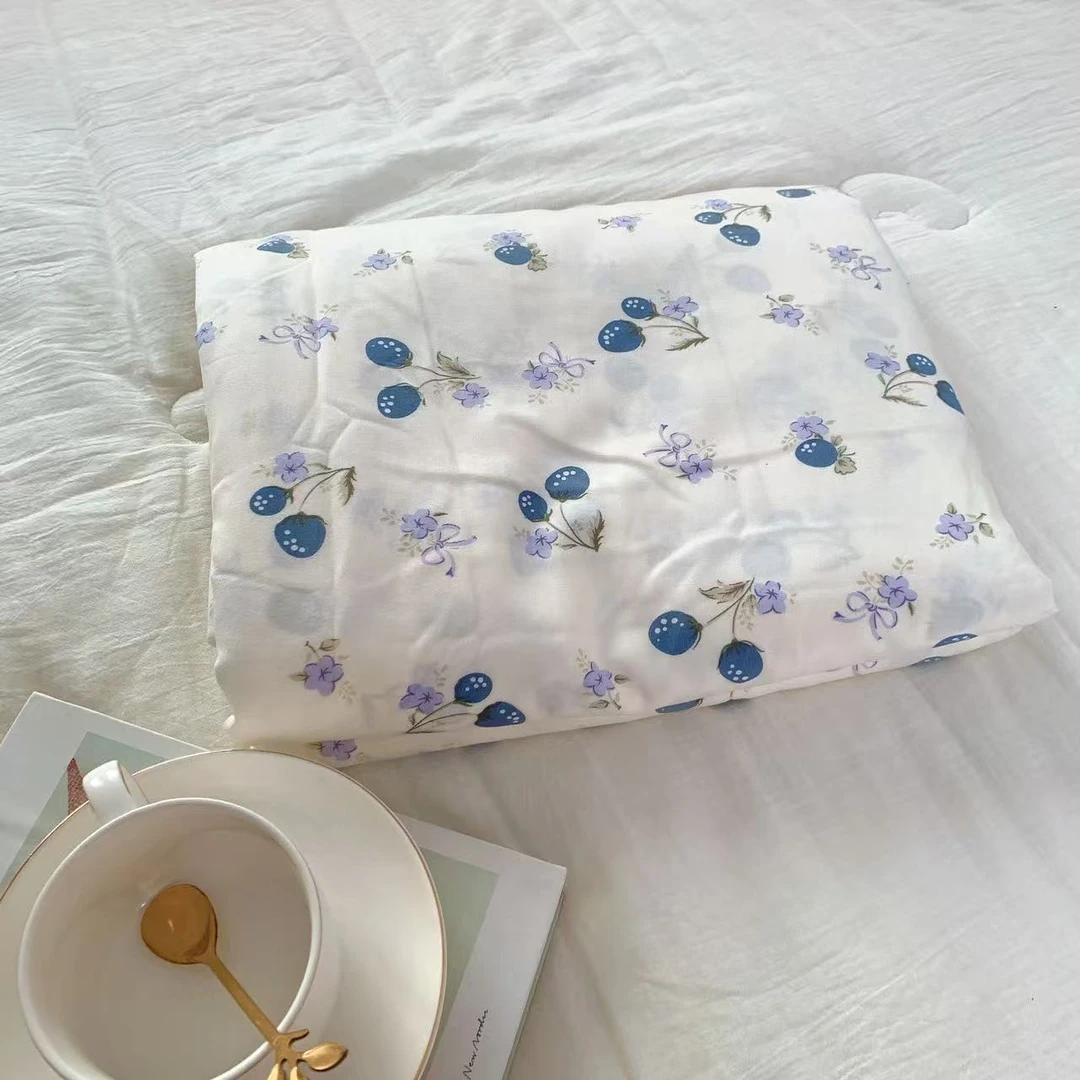 【蓝莓】加厚磨绒双人被套被罩加厚学生家用四季床品