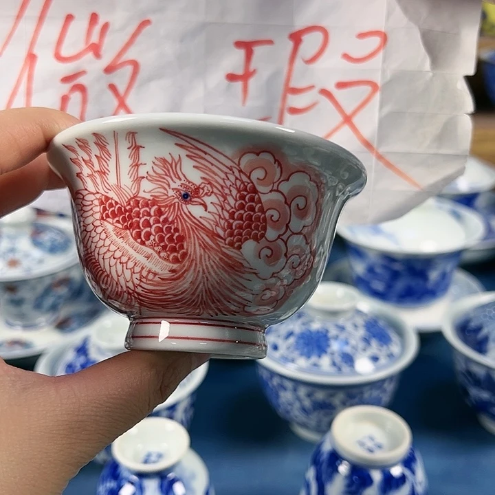 【闪购商品】景德镇手绘杯杯盖碗