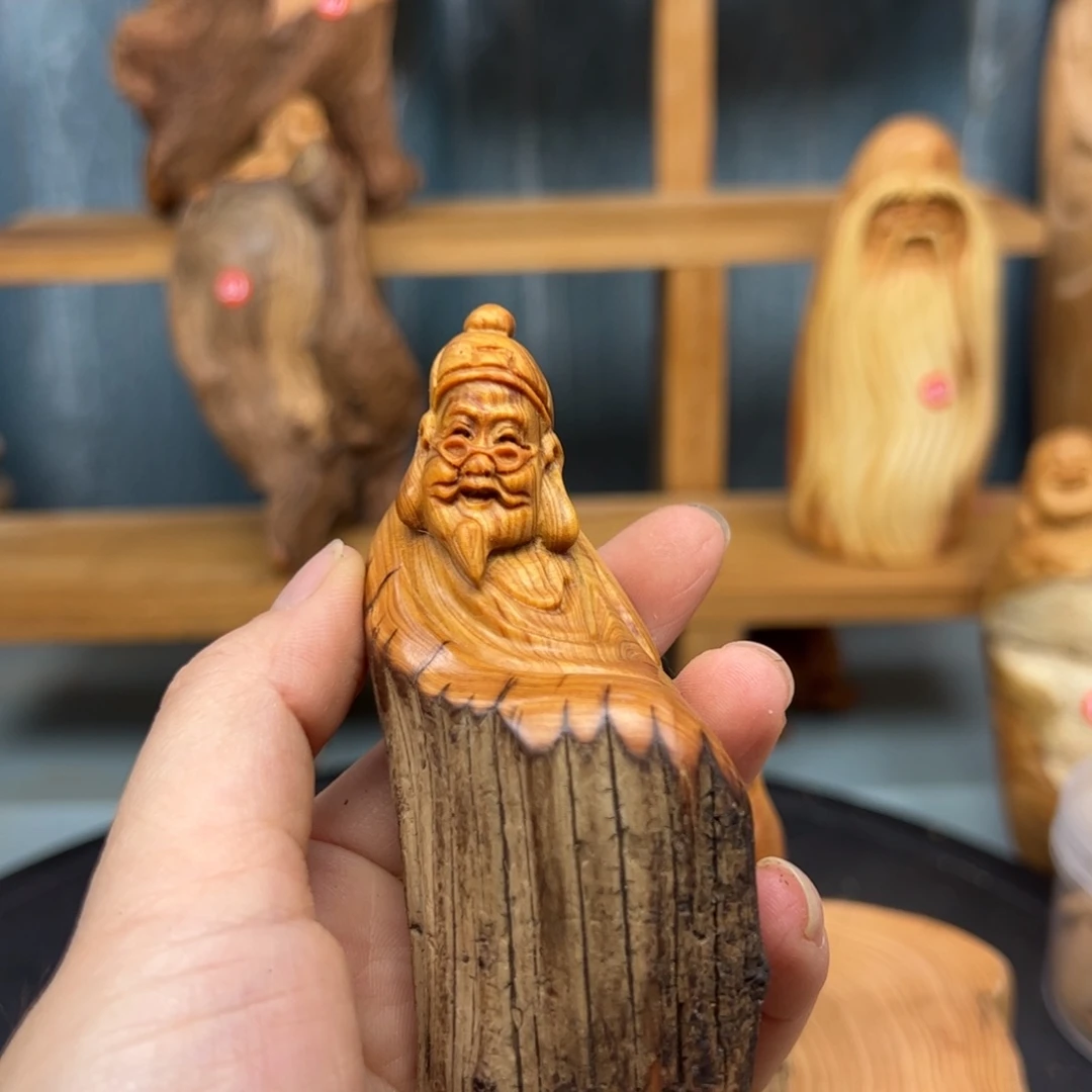木旅***说崖柏木摆件手把件