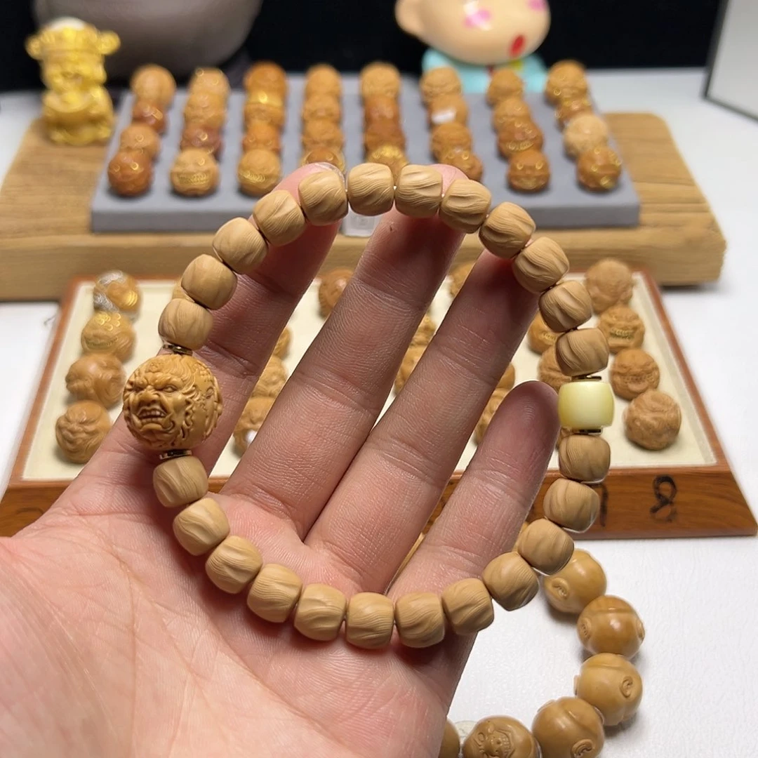 【闪购商品】猴头核桃把件1***?猴头核桃雕刻