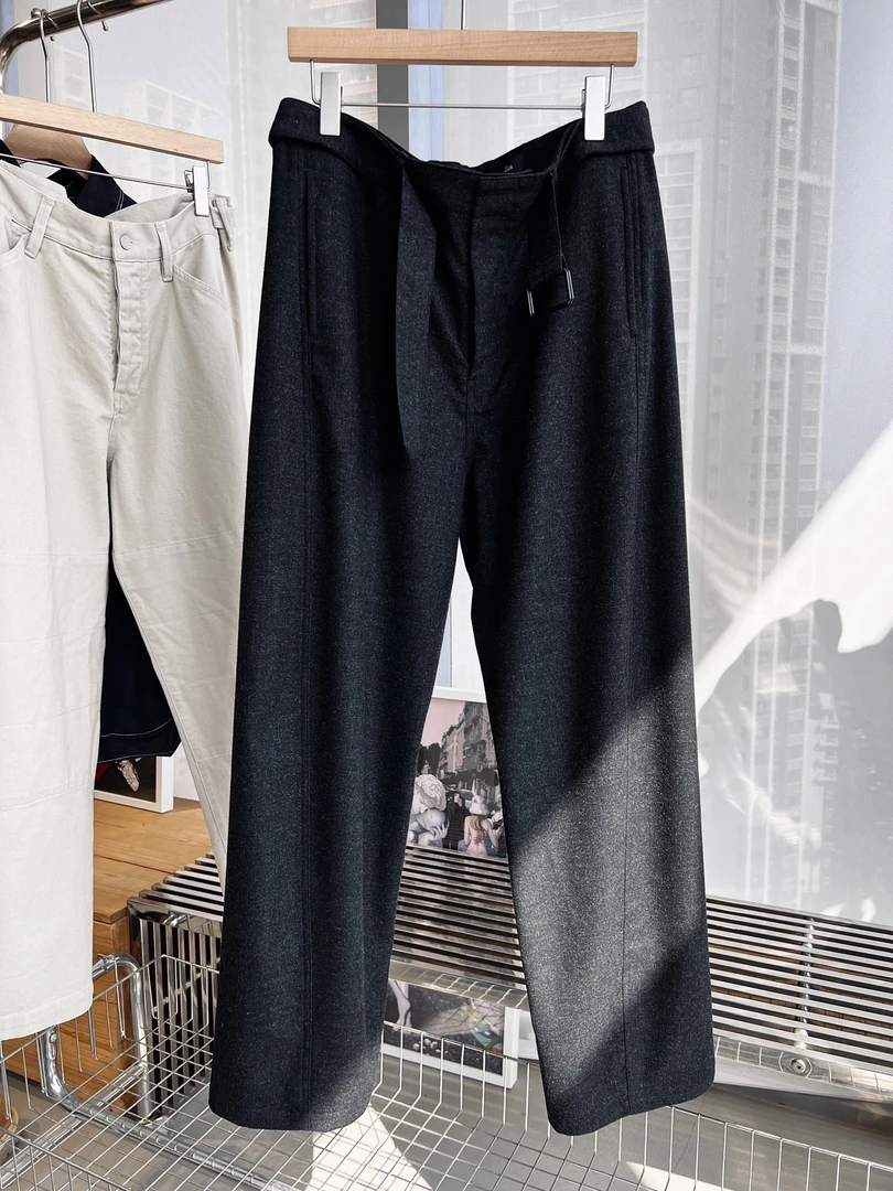 新款男士腰带羊毛西裤66325