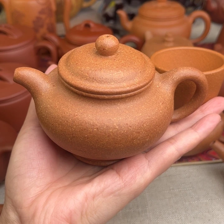 茶壶紫砂原矿黄降坡掇只精工半手180cc