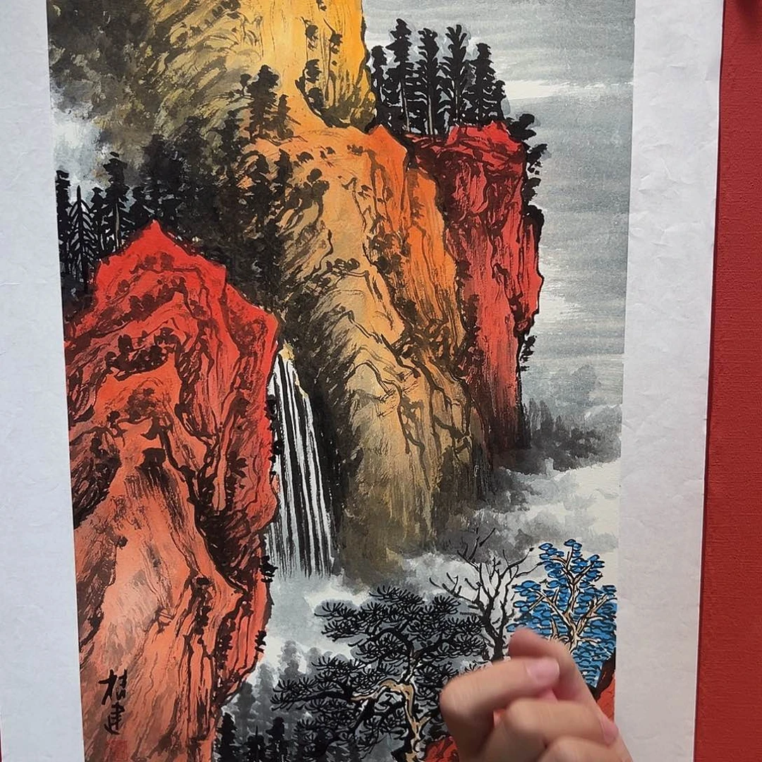 国画曹根建国画作品