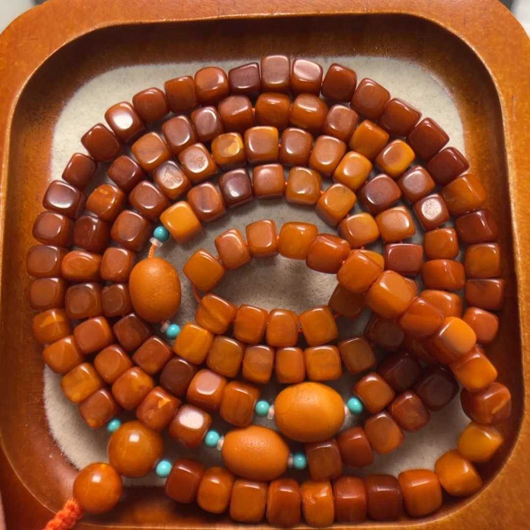 蜜蜡未镶嵌项链蜜蜡