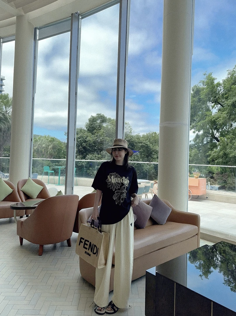 BETTER JOELAY-【普拉姆】时尚休闲直筒裤子宽松百搭Z1237