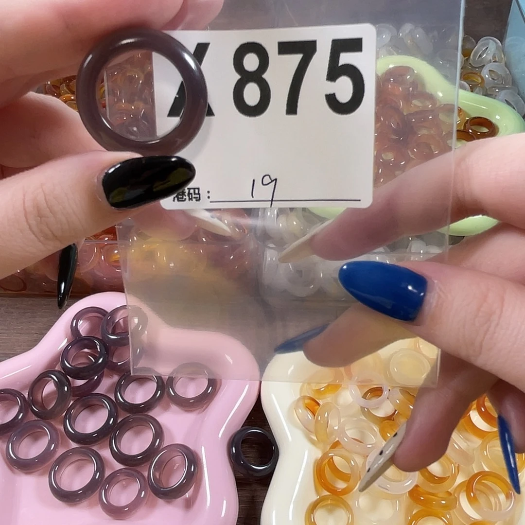 玛瑙/玉髓未镶嵌戒指875