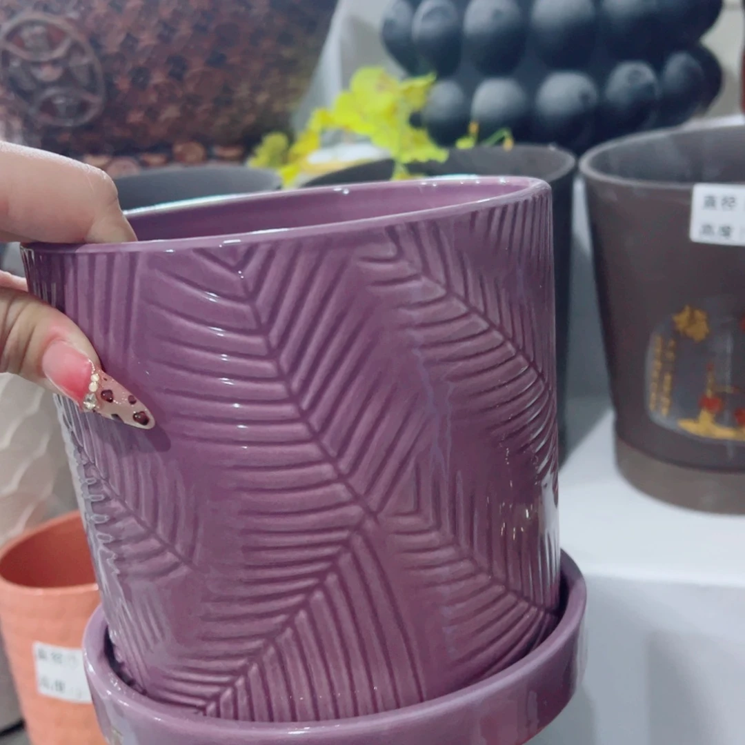 有孔，陶瓷花盆满10米包邮发货