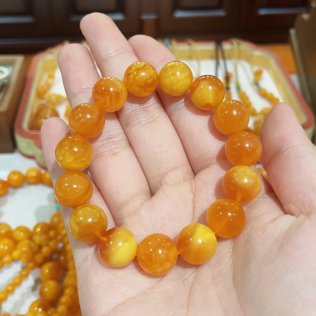 蜜蜡手链未镶嵌手串