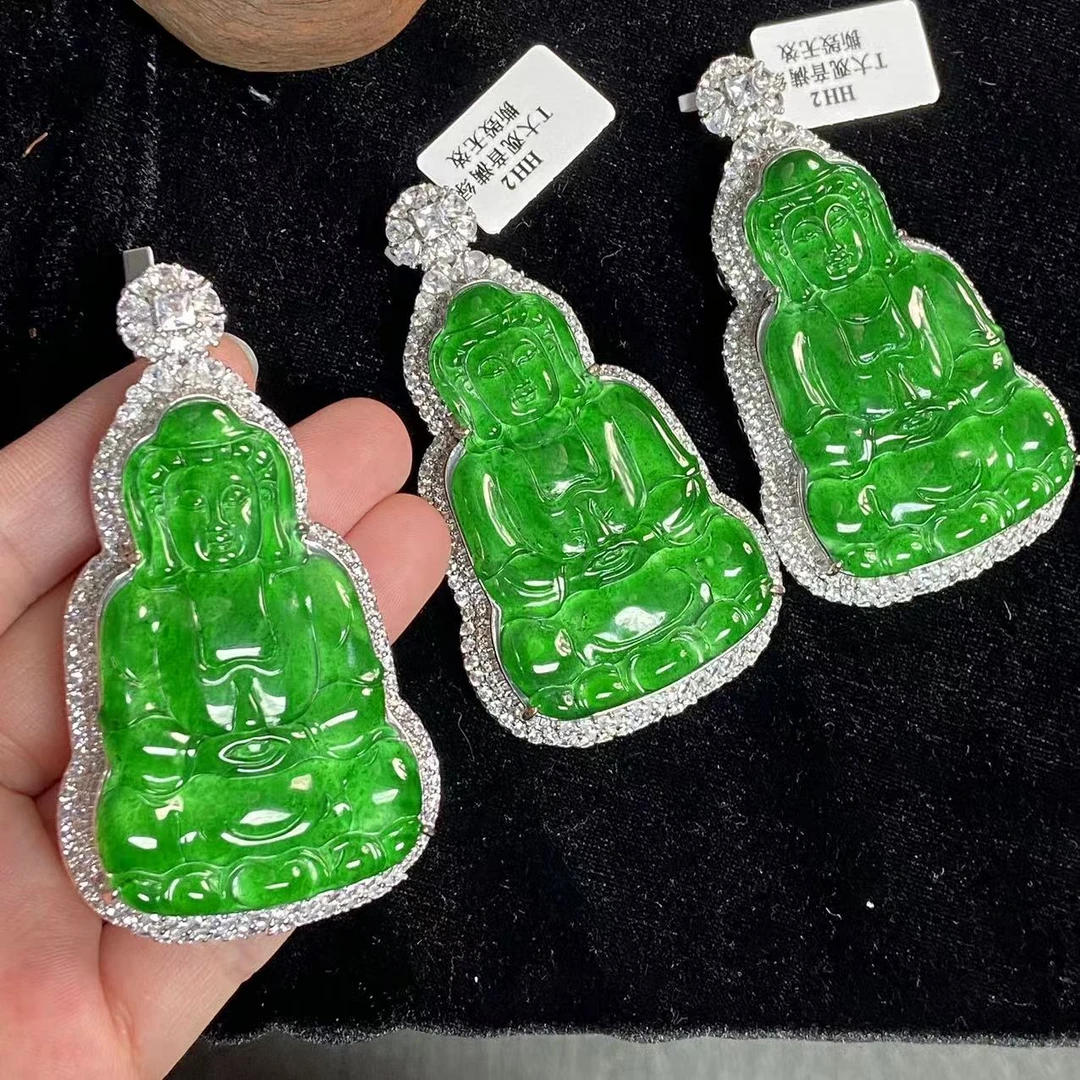 16131天然A货翡翠【观音】多样性发一个