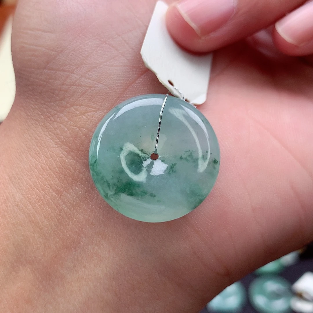 翡翠未镶嵌颈饰28 尺寸23.2-5.2