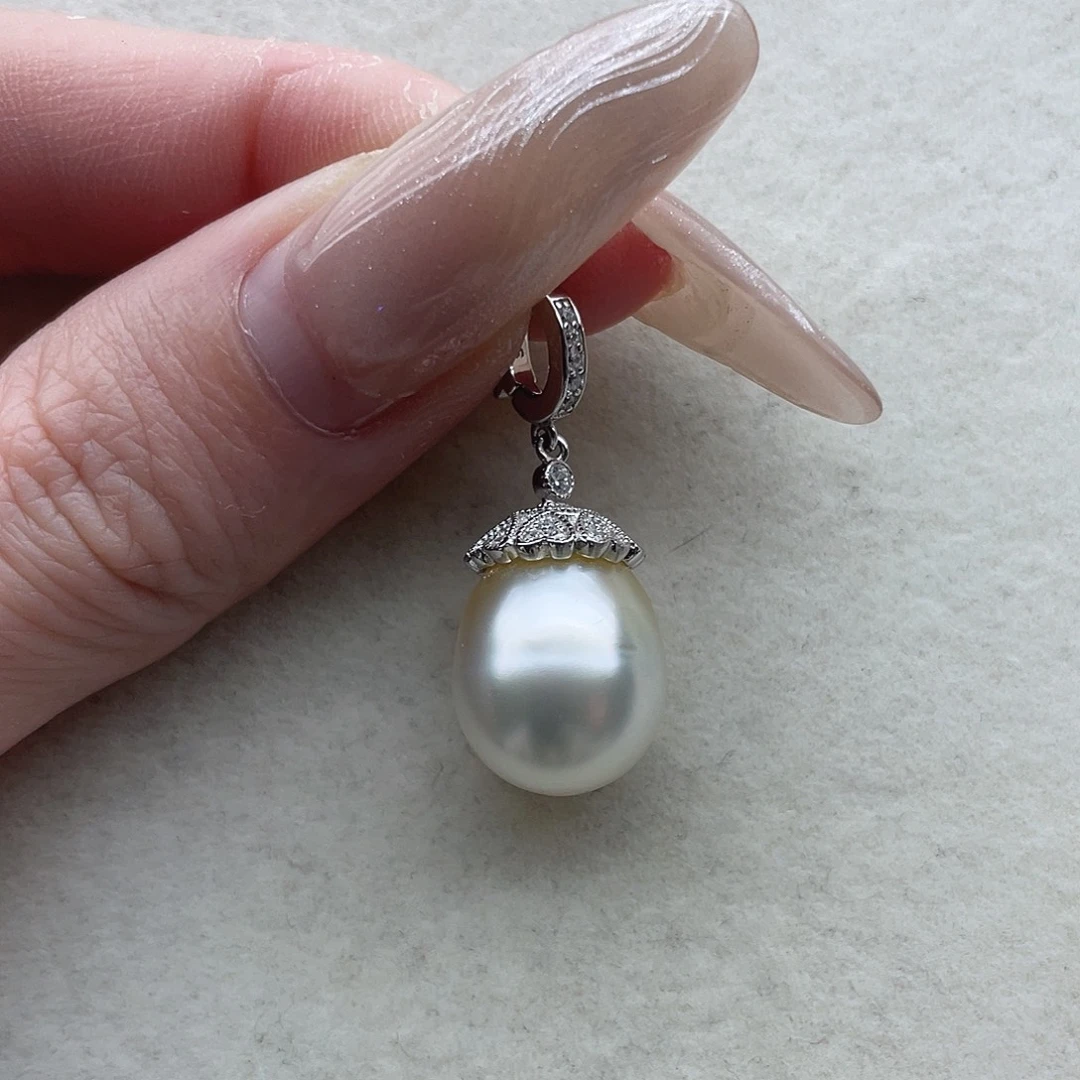 吊坠51海水珍珠银S925镶嵌