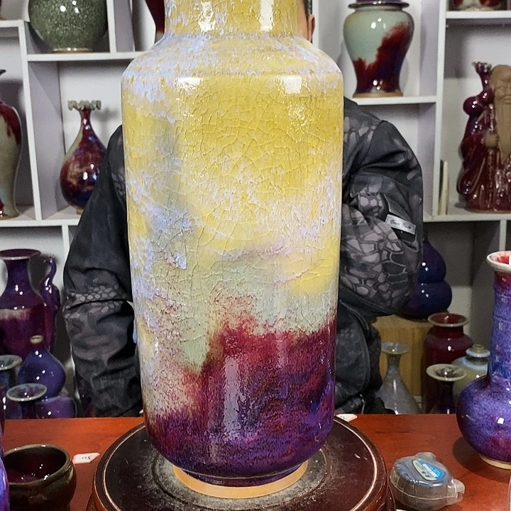 岁***好尚峰钧窑作品摆件