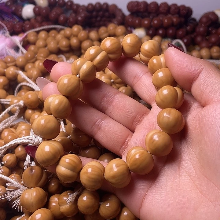 猴头核桃手串16尺寸镜面柯基屁桃手持全品无暇