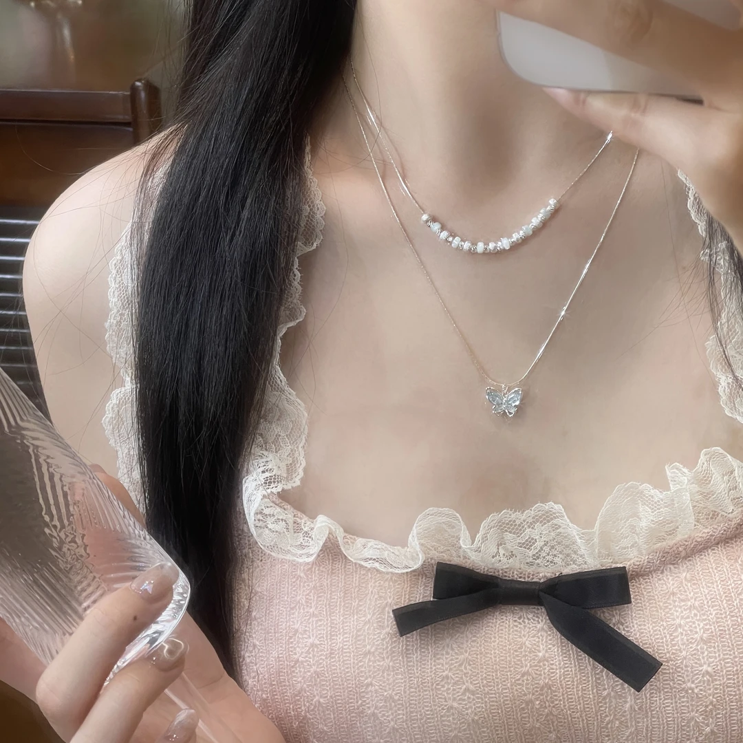 极简风轻奢颈链女超仙百搭简约叠戴甜美项链S-011