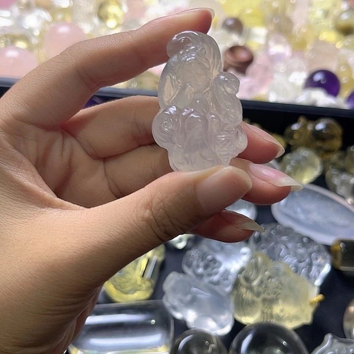 颈饰未镶嵌紫晶水晶