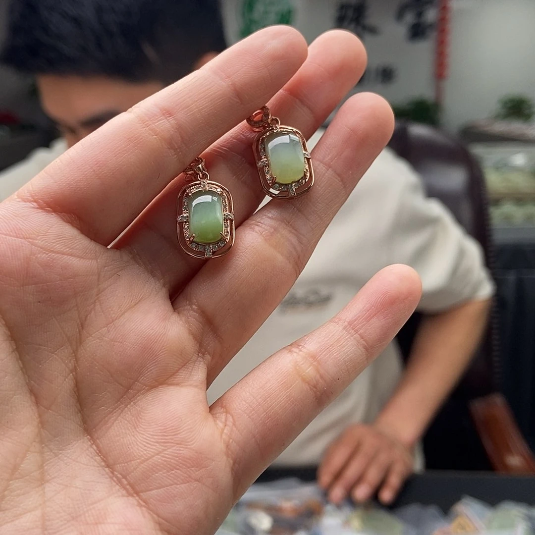 和田玉颜色多样性发拍一发一银S925镶嵌