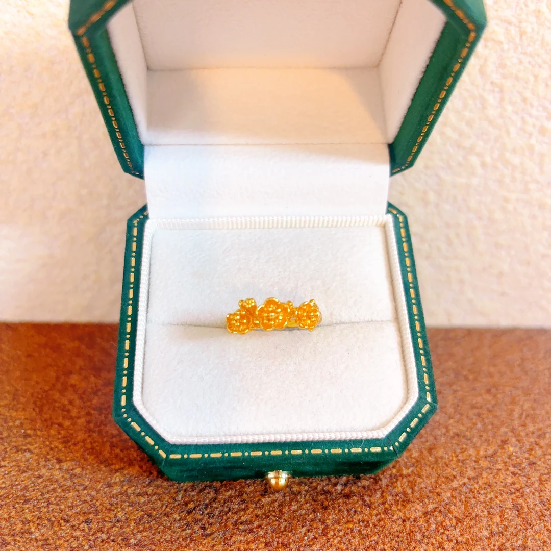 戒指 50212精美山茶花时尚戒指指环