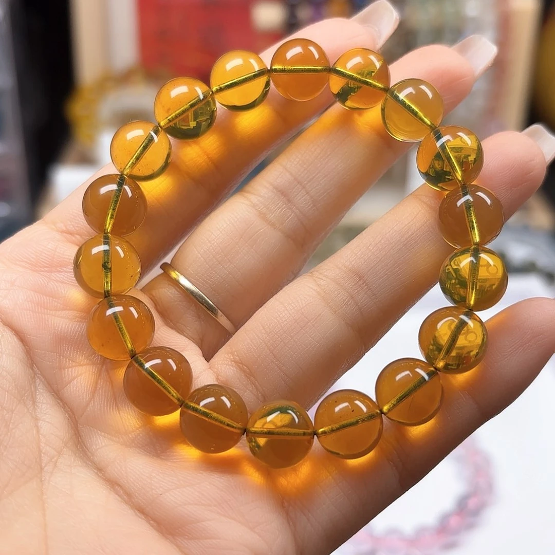 水晶手链未镶嵌蓝珀10