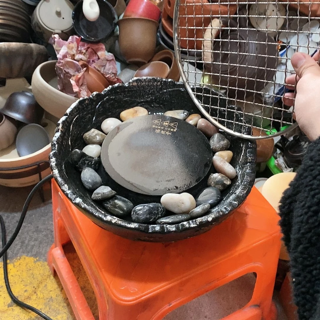 瓷片荷花绽放了我去哪里吃呢……粗