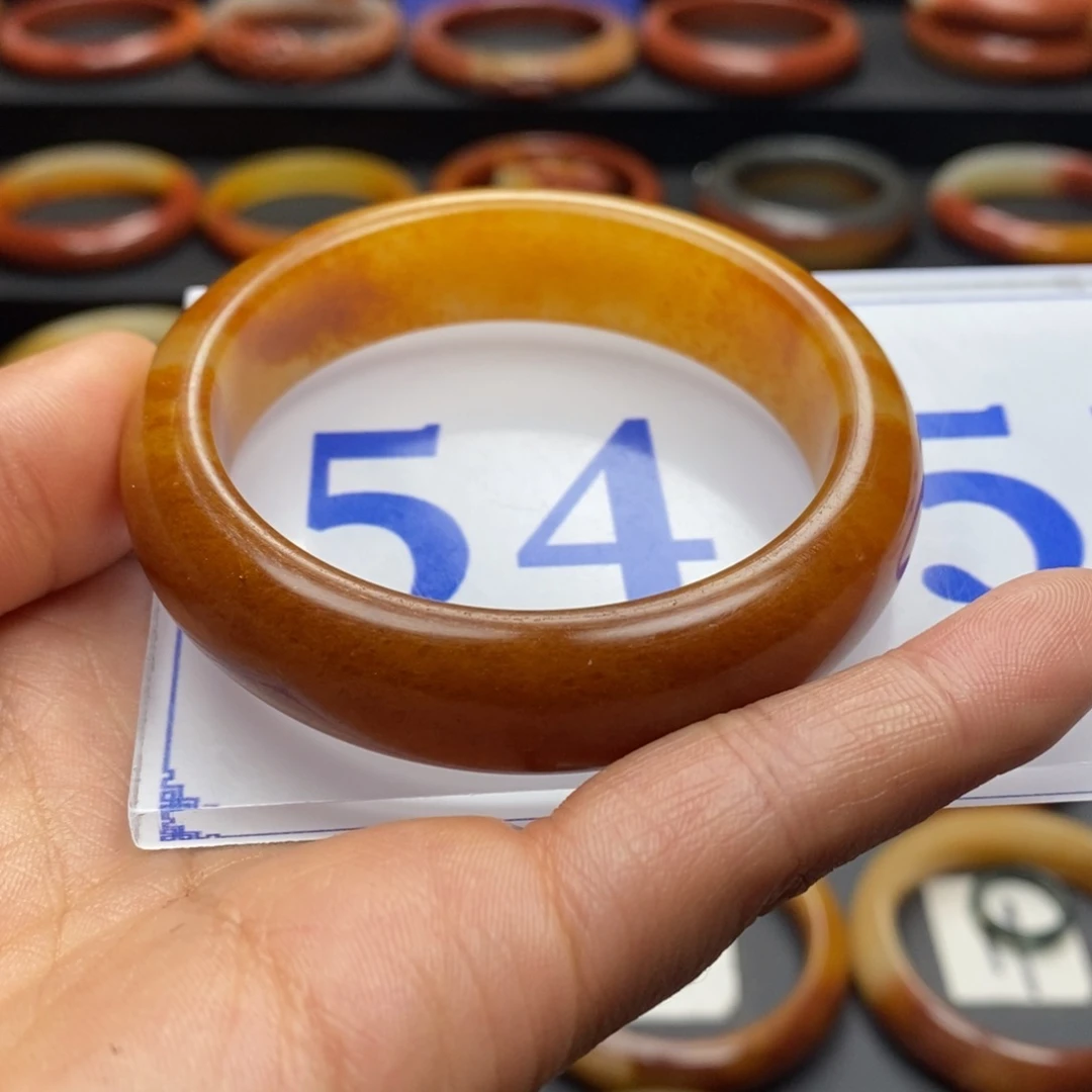 石英质玉（黄龙玉）手镯微瑕未镶嵌喵*树