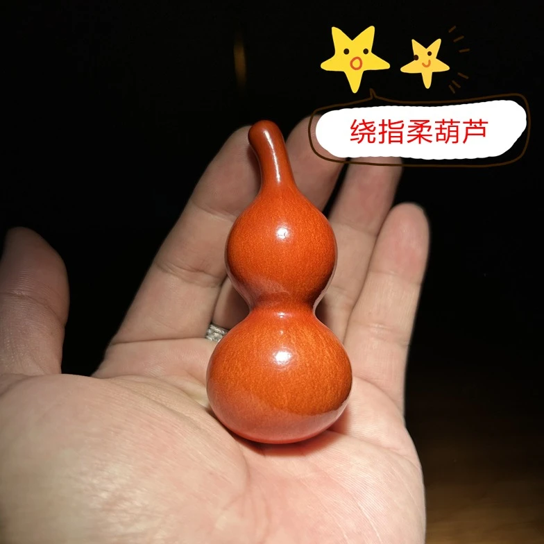 天然手盘摆件天津嘴绕指柔文玩手把件玩小葫芦手捻专用老葫芦