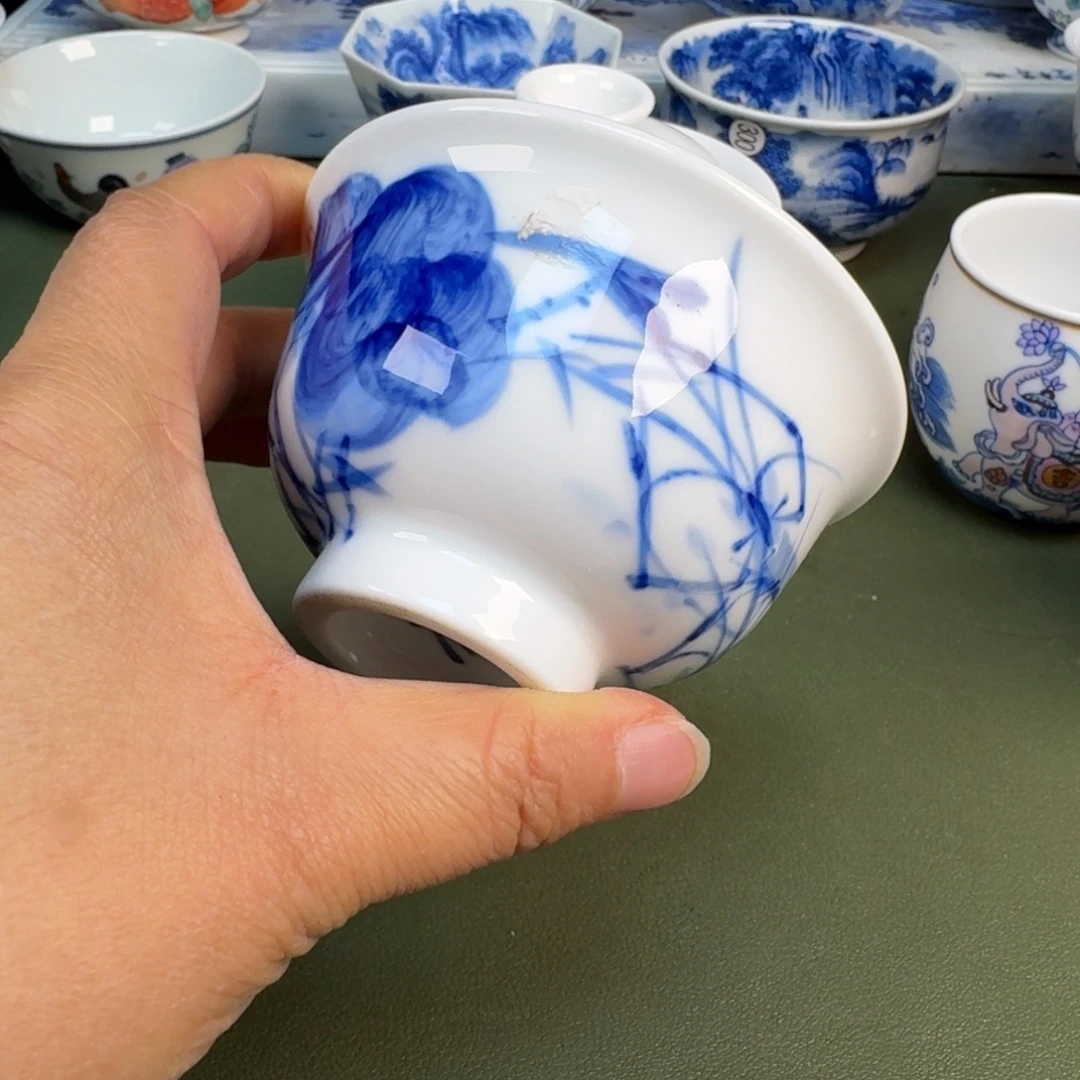 瓷景德镇纯手绘茶具圆圆211