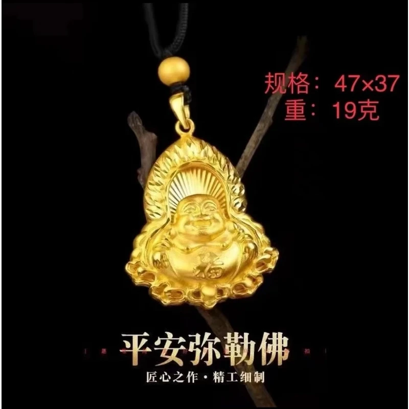 合金吊坠 精品火焰佛镶嵌平安挂坠