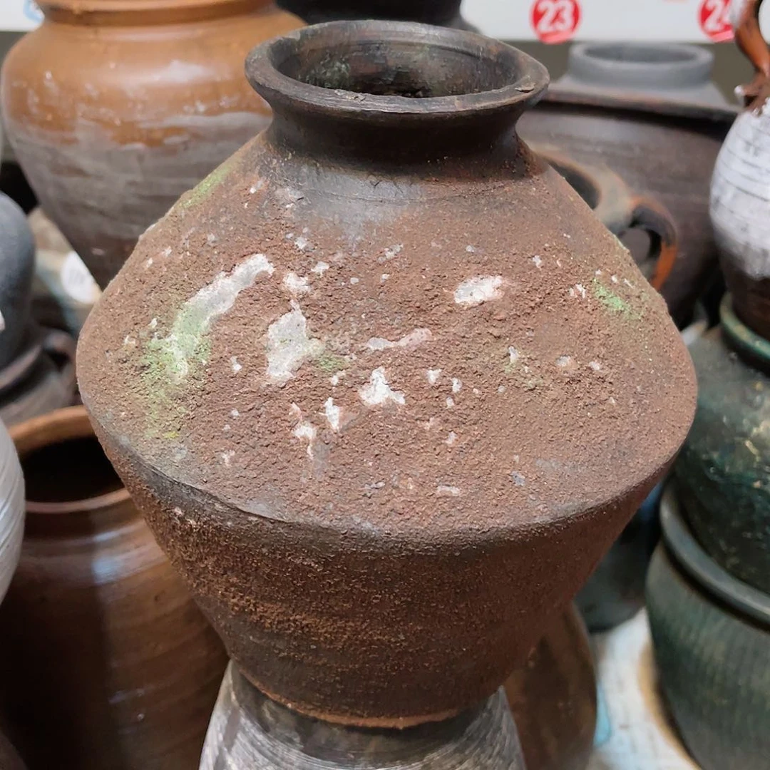 红陶无孔口径8高度22