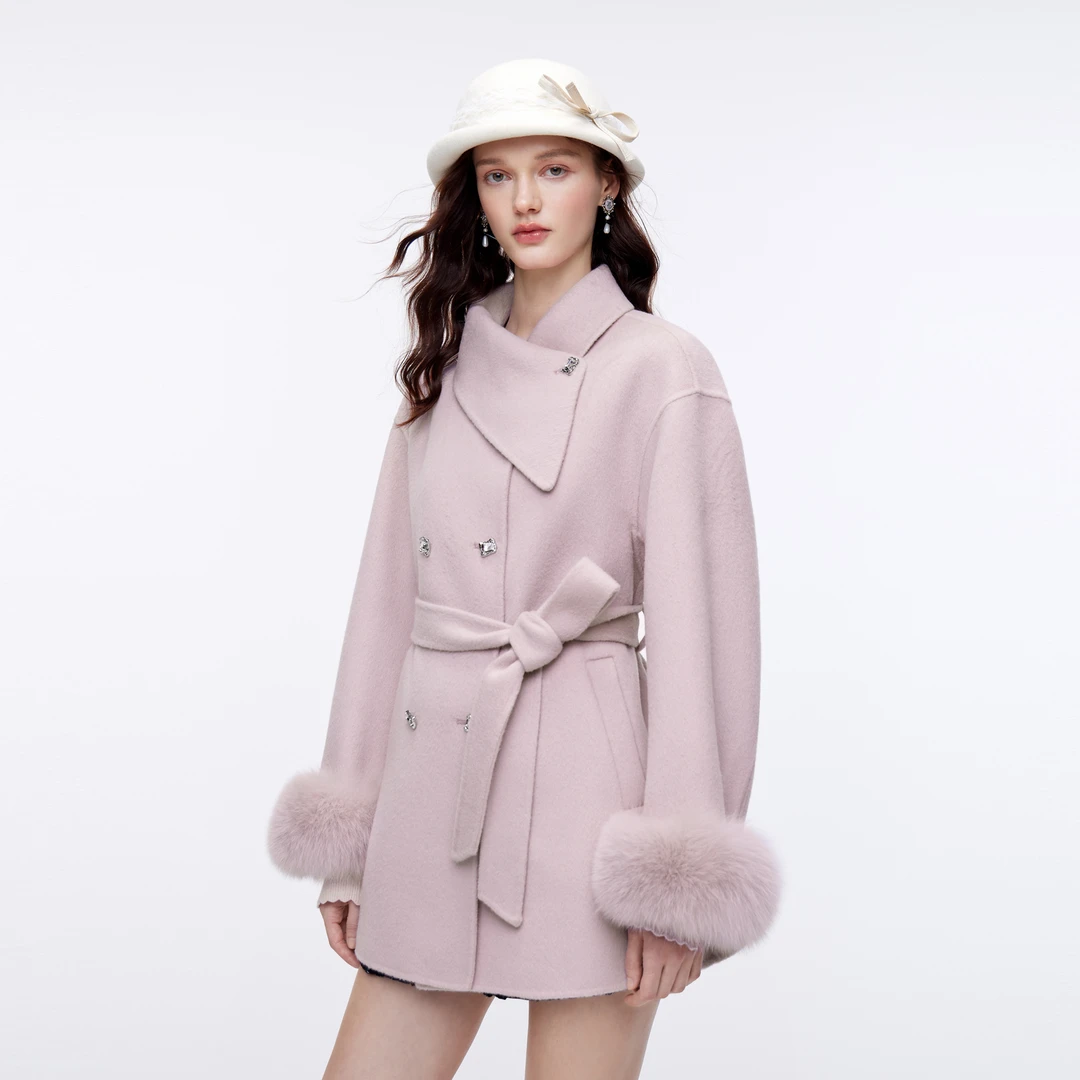 MISSCOCOON可可尼毛呢外套女2025冬季新款千金感大衣