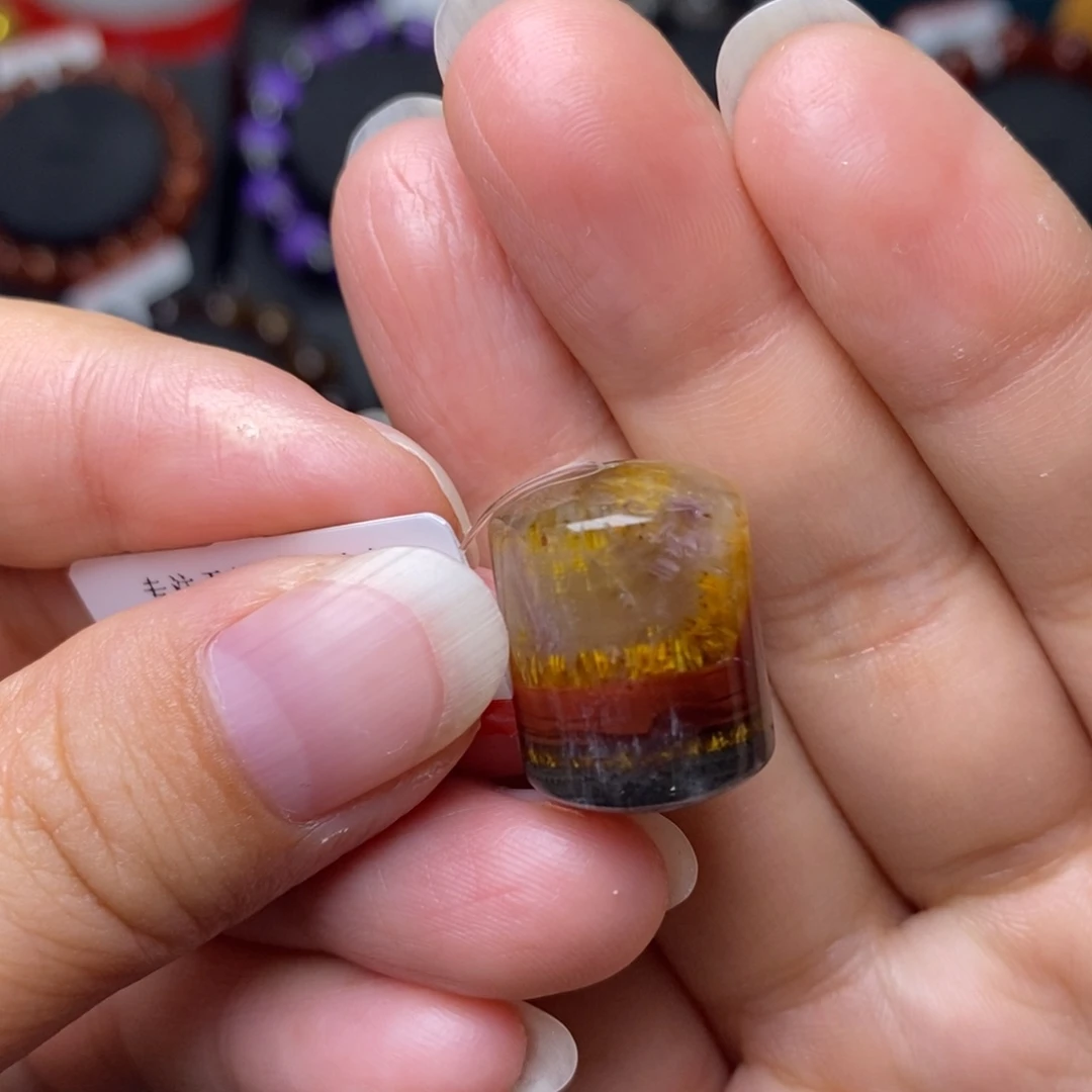 未镶嵌手链水晶极光四色桶珠