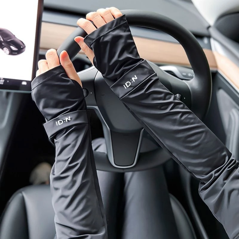 冰袖男款袖套2025新款夏季冰丝袖女套袖冰爽炫酷防紫外线防晒套袖