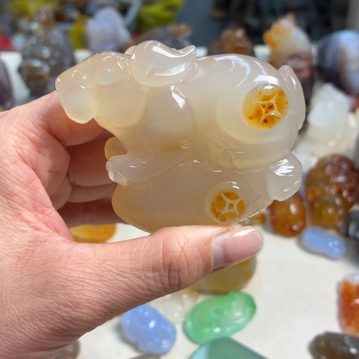 玛瑙/玉髓未镶嵌吊坠(不含链)