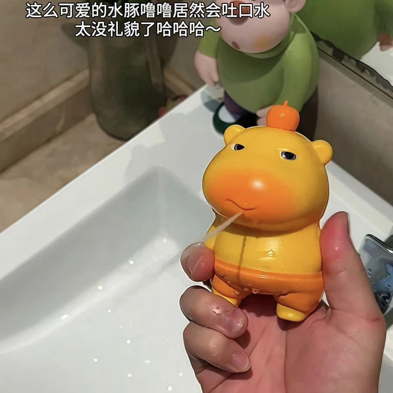 夏季水豚噜噜搞怪水枪玩具呲嗞水枪搞怪有趣按压水枪男女生打水仗