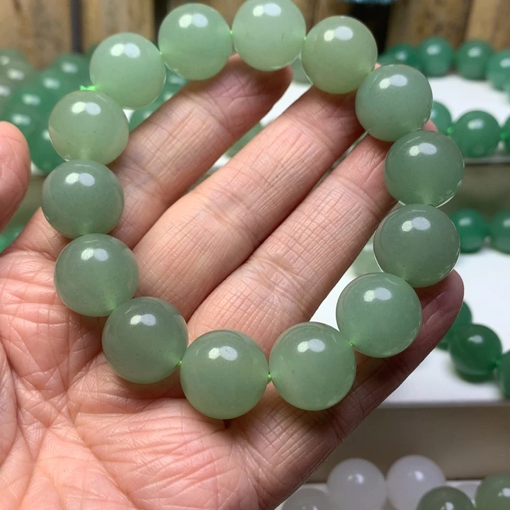 用***4东陵石未镶嵌手链东陵玉珠子手链圆