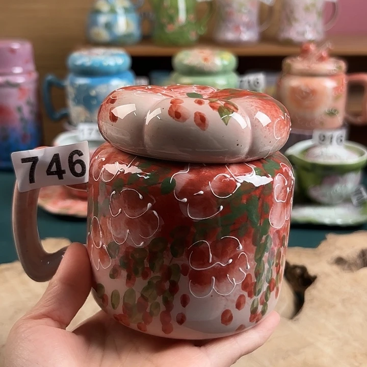 景德镇陶瓷手绘作品746大瑕