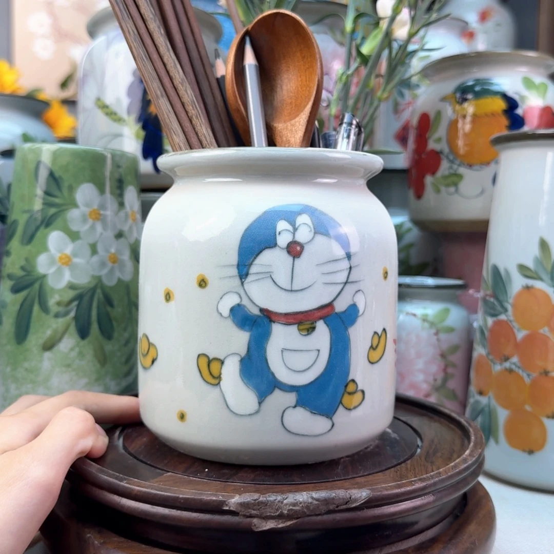 景德镇陶瓷手绘花瓶无孔