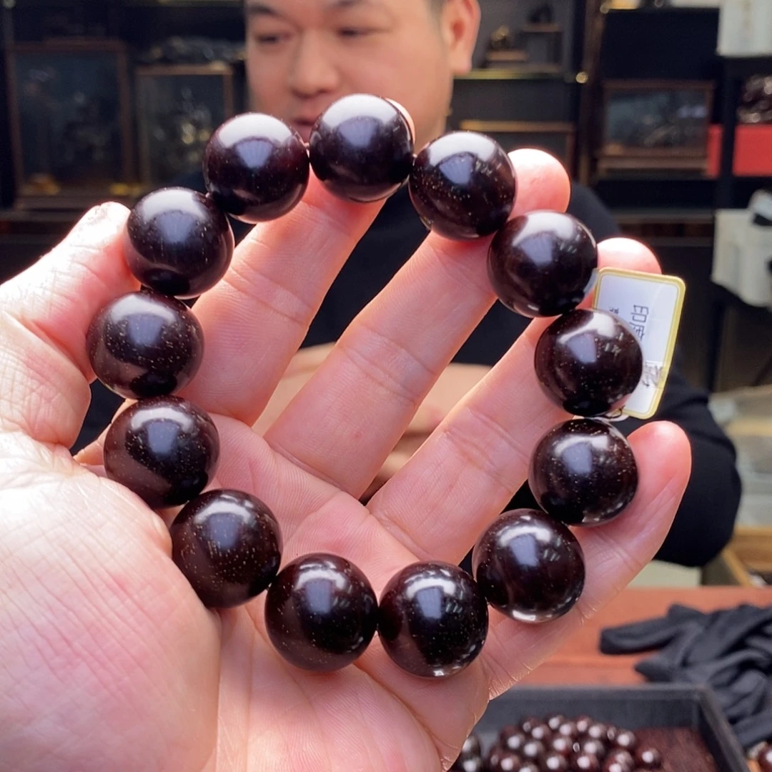 时***好檀香紫檀（小叶紫檀）手串/手链18