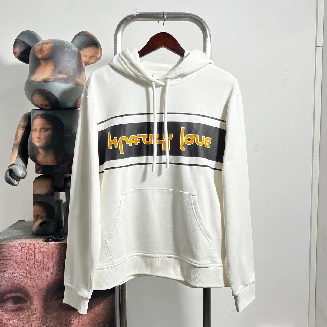 99新 BURBERRY/博柏利 字母logo帽衫 V0503尺码：L胸围61衣长67
