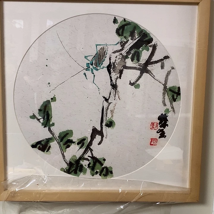 纸本手绘字画定制摆台