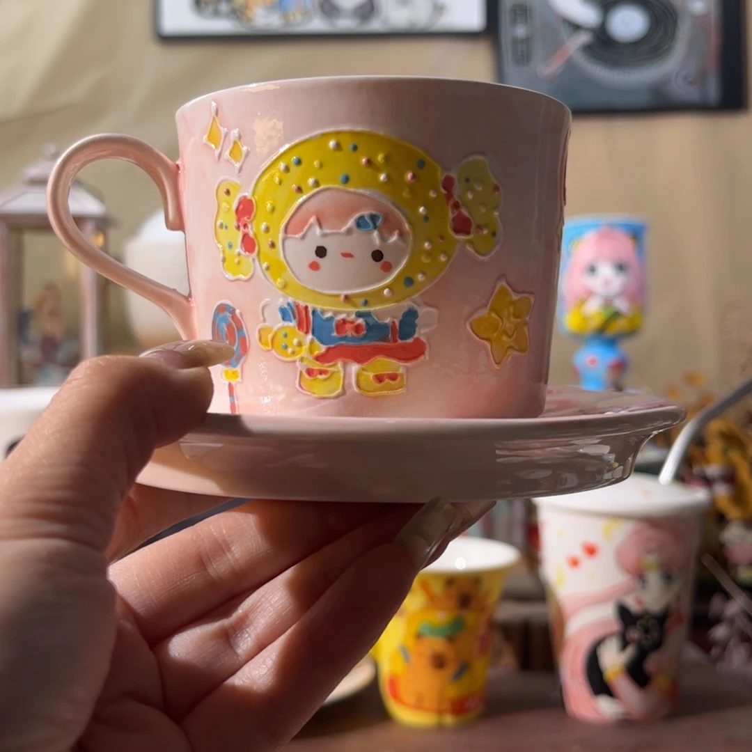 杯景德镇陶瓷文创手绘水杯