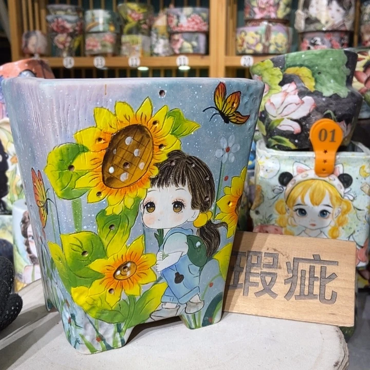 红陶景德镇艺术手绘作品