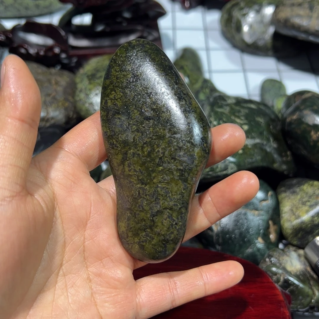 未镶嵌蛇纹石玉西藏藏玉药王石碳****命