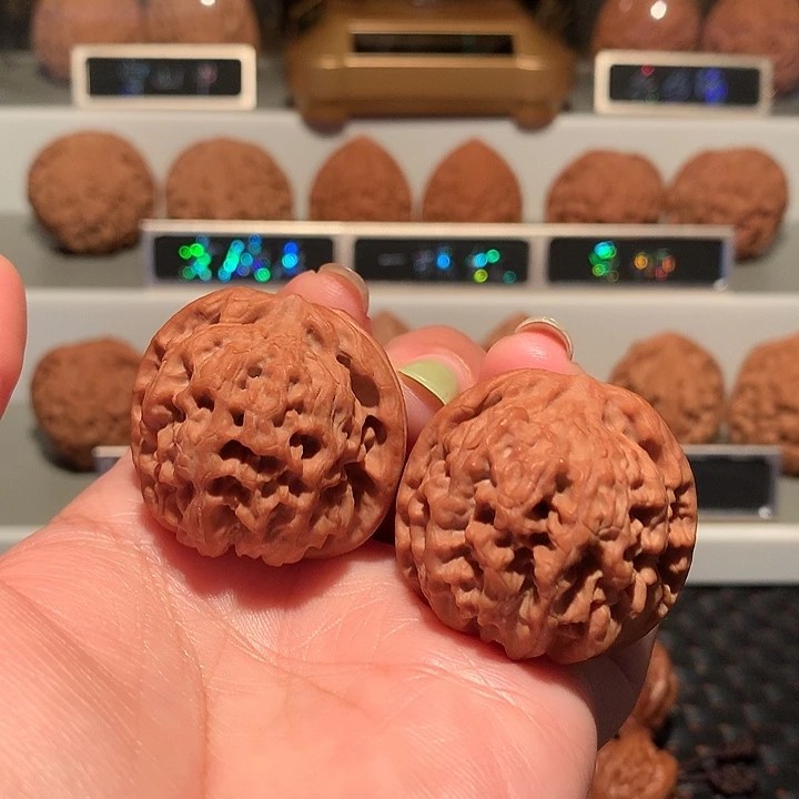 文玩核桃把件雪狮