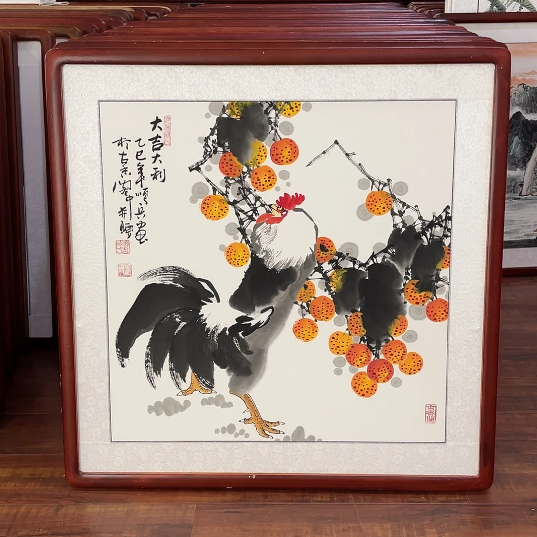 国画带框尺寸63*63厘米