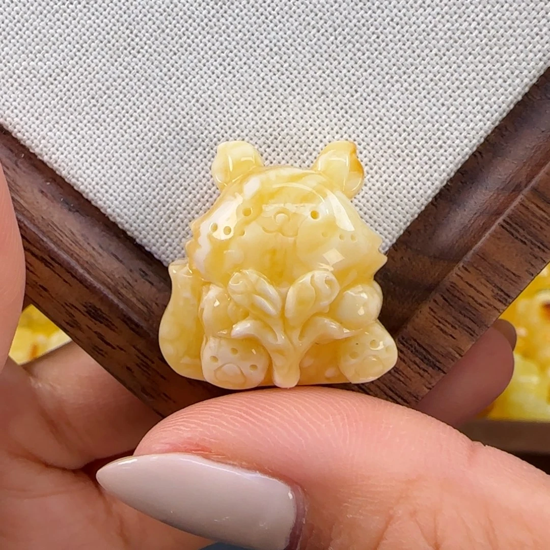 琥珀未镶嵌珠宝奇石小****毛