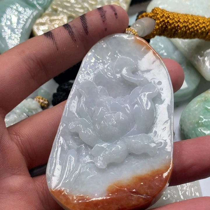 颈饰未镶嵌翡翠保真天然a货翡翠