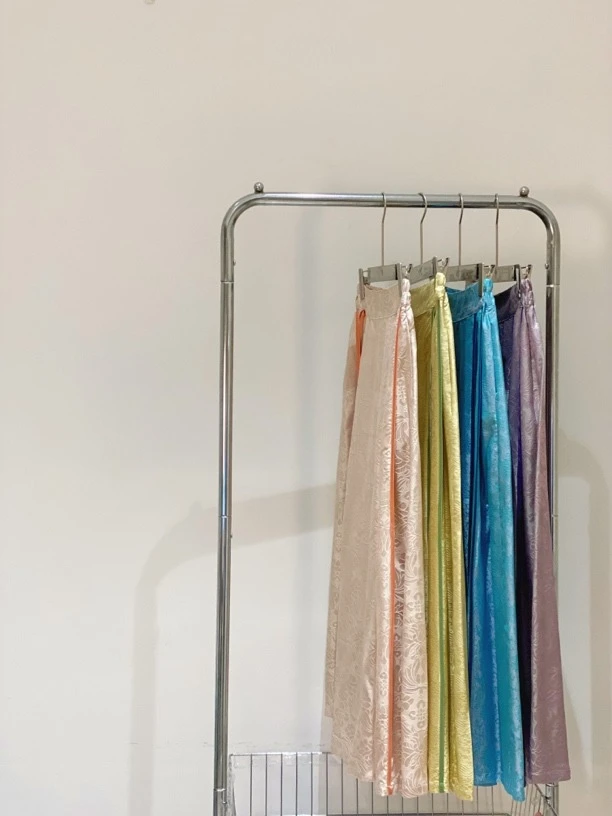 知雨前【水墨丹青】半身裙女桑蚕丝提花缎马面裙国风气质裙春夏高腰