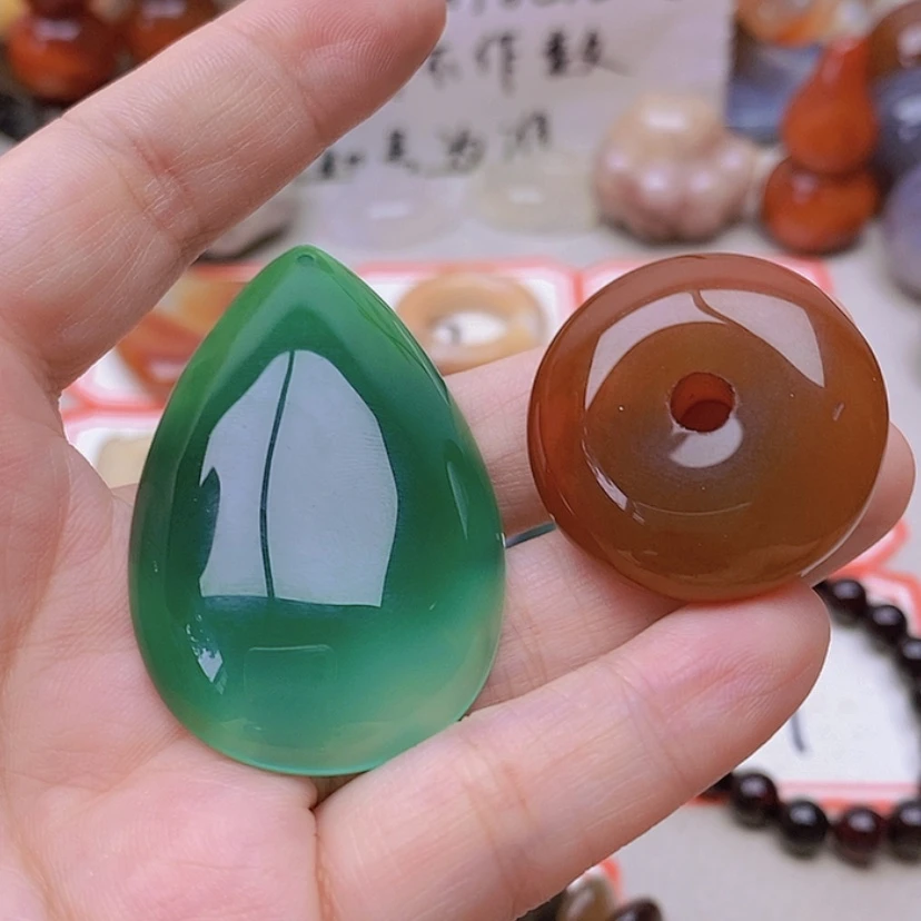 【闪购商品】未镶嵌玛瑙/玉髓珠宝半成品大****丫