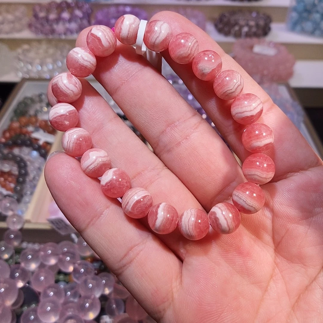 水晶手链未镶嵌红纹石10mm